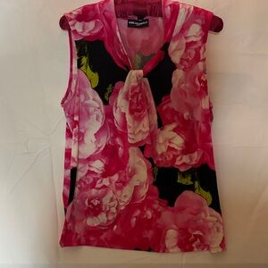 Karl Lagerfeld Vibrant Pink Floral Blouse